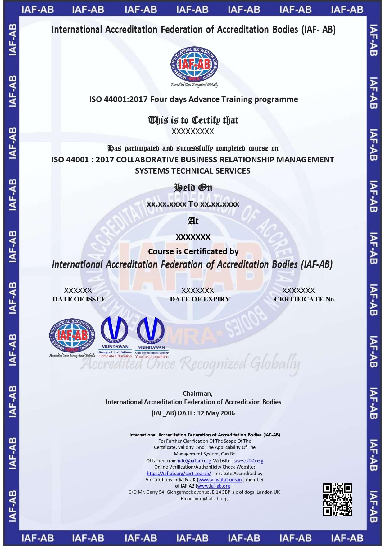 ISO 44001:2017 COLLABORATIVE BUSINESS RELATIONSHIP MANAGEMENT SYSTEMS TECHNICAL SERVICES