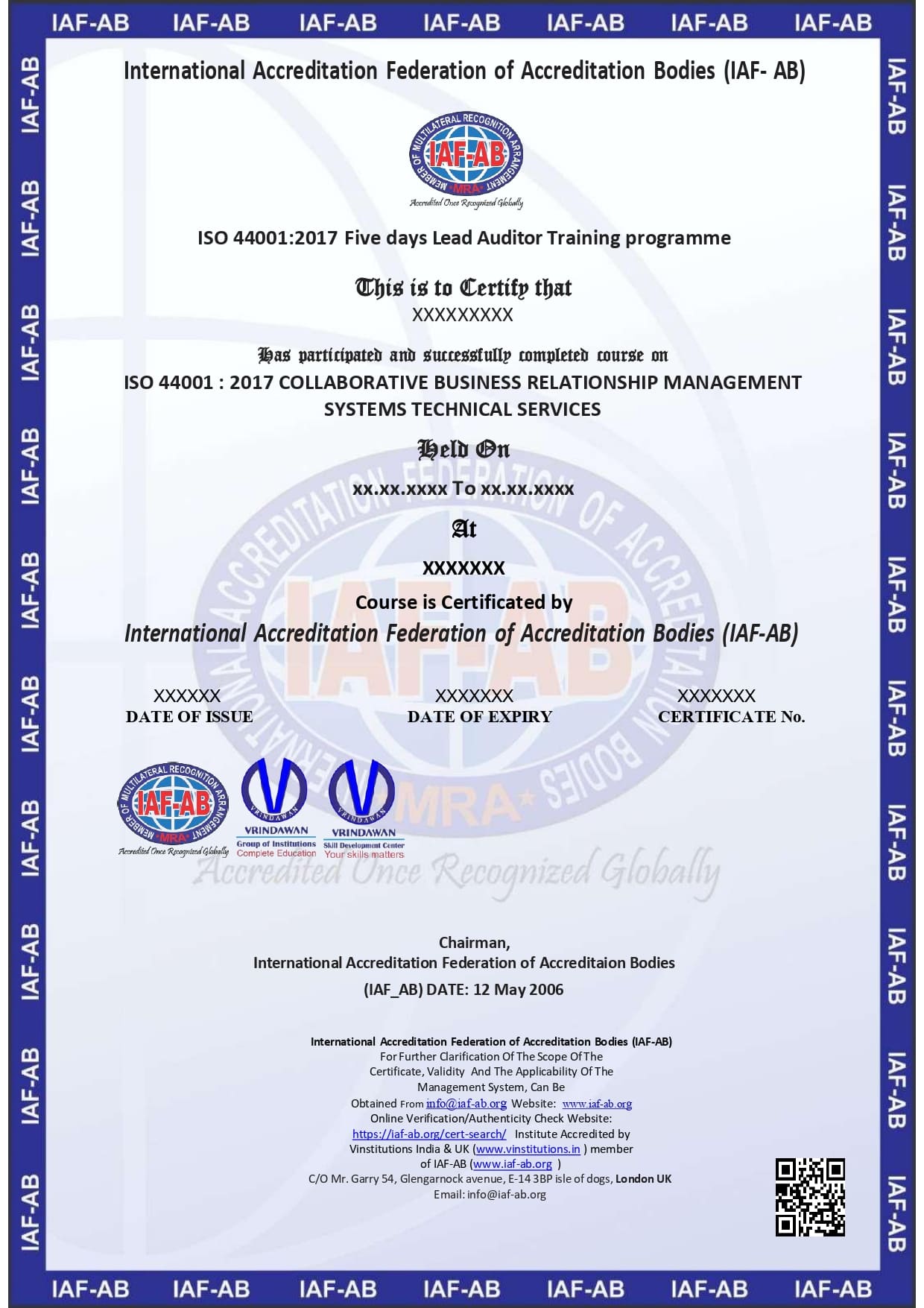 ISO 44001:2017 COLLABORATIVE BUSINESS RELATIONSHIP MANAGEMENT SYSTEMS TECHNICAL SERVICES